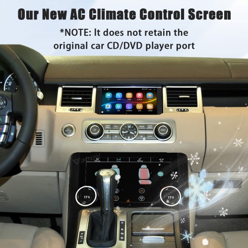 Viknav 10.4 Inch AC Panel Touch Screen For Land Rover Range Rover Sport L320 2009-2013 Digital Display Air Conditioning Switch Climate Control Dashboard