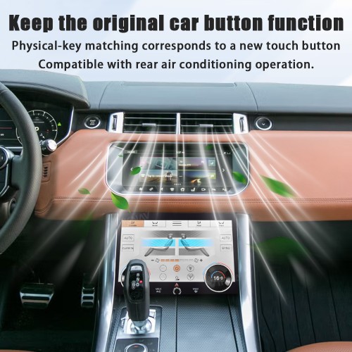 Viknav Android Radio AC Panel For Land Range Rover Sport L494 2013-2017 Wireless Carplay Android Auto Multimedia Player GPS Navigation Air Conditioning Control Touch Screen