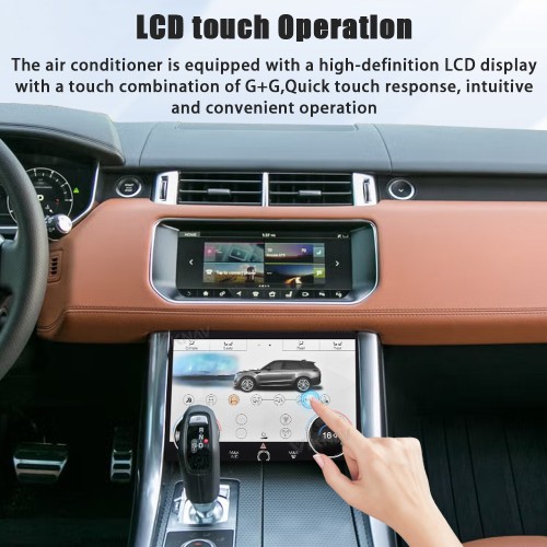 Viknav Android Radio AC Panel For Land Range Rover Sport L494 2013-2017 Wireless Carplay Android Auto Multimedia Player GPS Navigation Air Conditioning Control Touch Screen