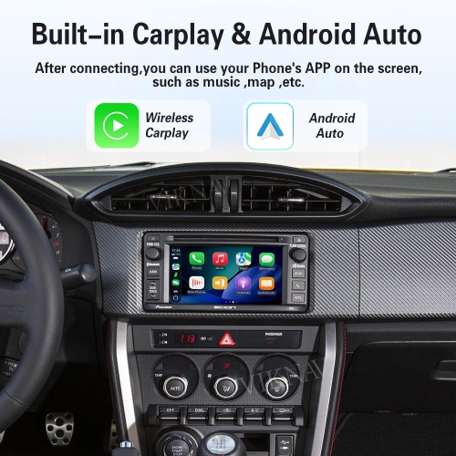 Viknav Linux Interface Box for Toyota 86 86GR 2014-2017 Wireless CarPlay Android Auto GPS Navigation Original Car Radio Screen