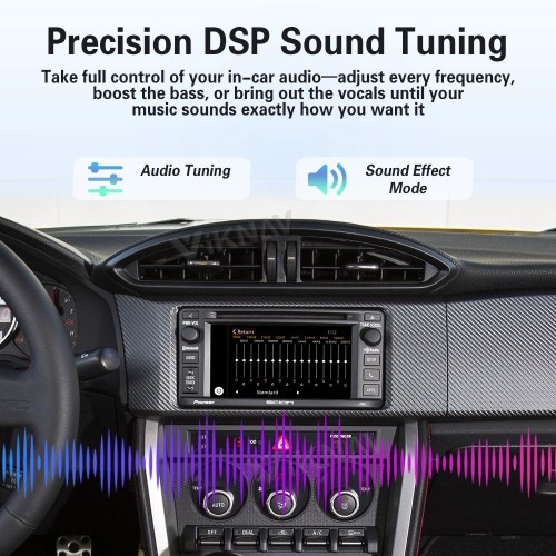 Viknav Linux Interface Box for Toyota 86 86GR 2014-2017 Wireless CarPlay Android Auto GPS Navigation Original Car Radio Screen