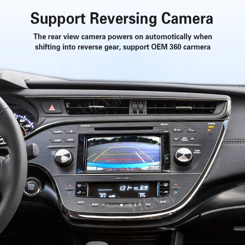Viknav Linux Interface Box for Toyota Avalon 2014-2017 Wireless CarPlay Android Auto GPS Navigation Original Car Radio Screen