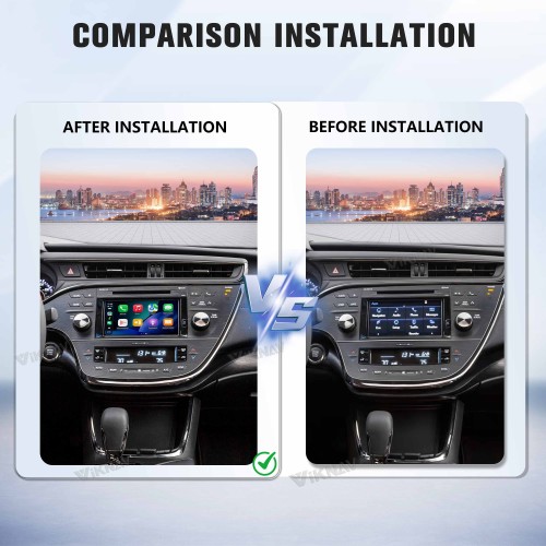 Viknav Linux Interface Box for Toyota Avalon 2014-2017 Wireless CarPlay Android Auto GPS Navigation Original Car Radio Screen