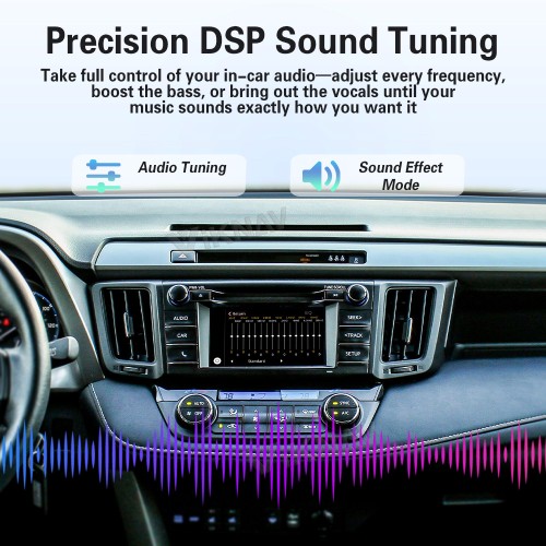 Viknav Linux Interface Box for Toyota RAV4 2013-2018 Wireless CarPlay Android Auto GPS Navigation Original Car Radio Screen