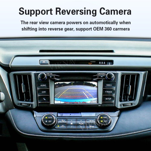 Viknav Linux Interface Box for Toyota RAV4 2013-2018 Wireless CarPlay Android Auto GPS Navigation Original Car Radio Screen