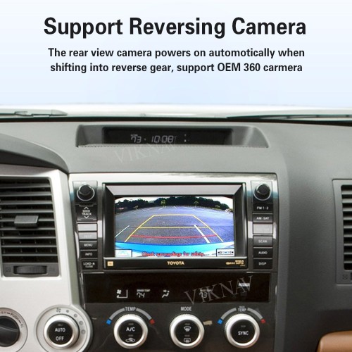 Viknav Linux Interface Box for Toyota Sequoia 2014-2017 Wireless CarPlay Android Auto GPS Navigation Original Car Radio Screen