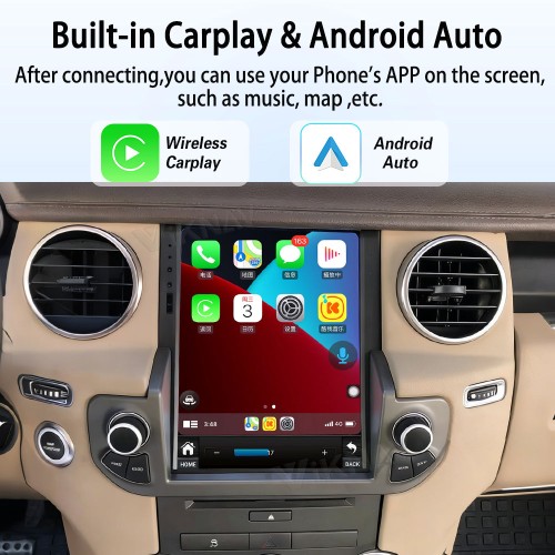 Viknav 10.4 inch  Android Radio +AC Panel For Land Rover Discovery 4 LR4 2009-2021 Multimedia Player GPS Navigation Stereo Wireless Carplay Android Auto Touch Screen