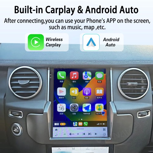 Viknav Android Radio +AC Panel For Land Rover Discovery 4 LR4 2009-2021 Multimedia Player GPS Navigation Stereo Wireless Carplay Android Auto Touch Screen