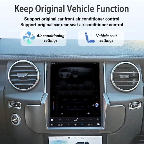 Viknav Android Radio +AC Panel For Land Rover Discovery 4 LR4 2009-2021 Multimedia Player GPS Navigation Stereo Wireless Carplay Android Auto Touch Screen