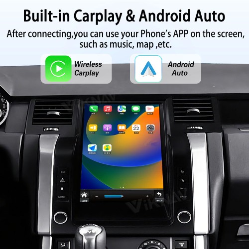 Viknav Android Radio For Land Rover Range Rover L320 2005-2009 Multimedia Player GPS Navigation Stereo Wireless Carplay Android Auto Touch Screen