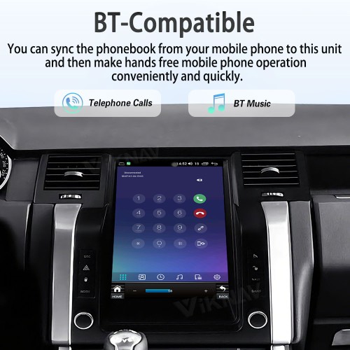 Viknav Android Radio For Land Rover Range Rover L320 2005-2009 Multimedia Player GPS Navigation Stereo Wireless Carplay Android Auto Touch Screen
