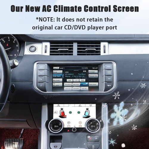Viknav Android Radio and AC Panel For Land Rover Range Rover Evoque L538 2013-2017 Multimedia Player GPS Navigation Stereo Wireless Carplay Android Auto Touch Screen