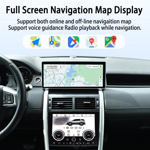 Viknav 12.3 inch Android Radio For Land Rover Discovery Sport L550 2015-2019 Multimedia Player GPS Navigation Stereo Wireless Carplay Android Auto Touch Screen