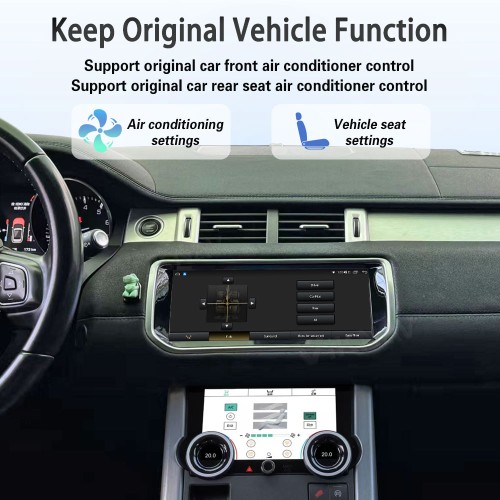 Viknav 10.25 inch Android Radio For Land Rover Range Rover Evoque L538 2013-2017 Multimedia Player GPS Navigation Stereo Wireless Carplay Android Auto Touch Screen