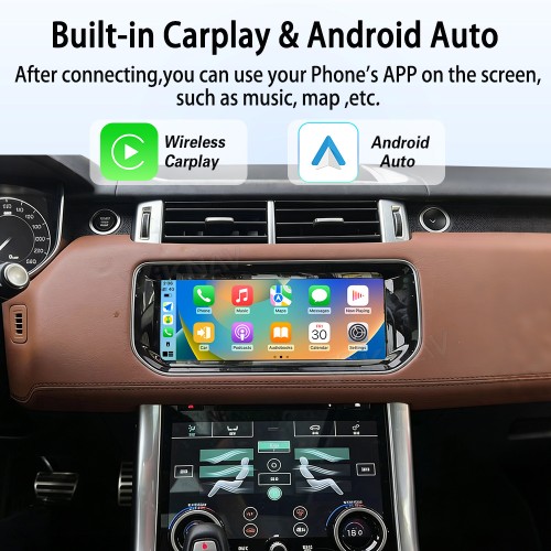 Viknav Android Radio For Land Rover Range Rover Sport L494 Vogue L405 2013-2017 Wireless Carplay Android Auto Multimedia Player GPS Navigation Touch Screen Stereo
