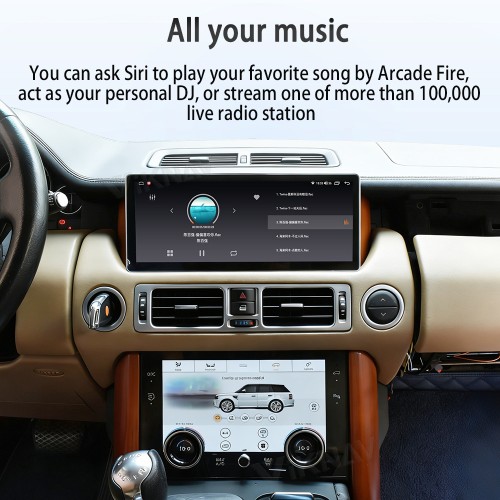 Viknav Android Radio and AC Panel For Land Rover Range Rover V8 L322 2002-2012 Multimedia Player GPS Navigation Stereo Wireless Carplay Android Auto Digital AC Control Touch Screen