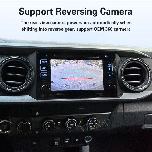 Viknav Linux Interface Box for Toyota Tacoma 2014-2019 Wireless CarPlay Android Auto GPS Navigation Original Car Radio Screen