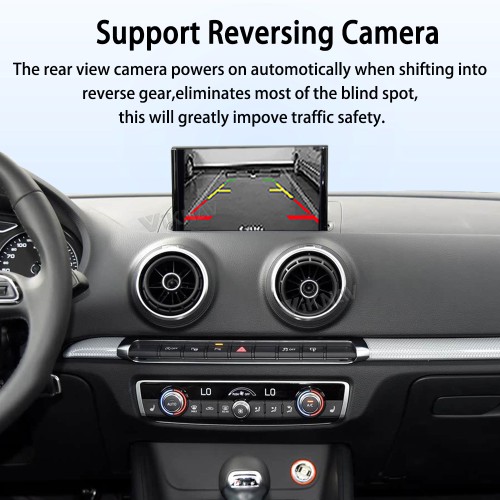 Viknav Linux Interface Box for AUDI A3 A4L A5 Q2L Q5L Q7 2014-2021 Wireless CarPlay Decoder Android Auto GPS Navigatipn Original Car Radio Screen