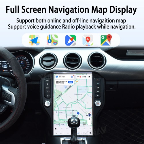 Viknav 14.4 inch Android For Ford Mustang 2015 - 2020 Car Auto Radio Touch Screen GPS Multimedia Player Carplay 4G WIFI Head Unit