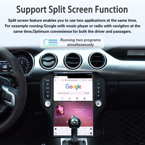 Viknav 14.4 inch Android For Ford Mustang 2015 - 2020 Car Auto Radio Touch Screen GPS Multimedia Player Carplay 4G WIFI Head Unit