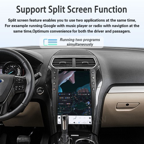 ViKNAV 14.4 Inch Android For Ford Explorer 2011-2019 Car Radio Multimedia DVD Player Qualcomm Snapdragon GPS Navigation Carplay Stereo Tape Recorder Head Unit