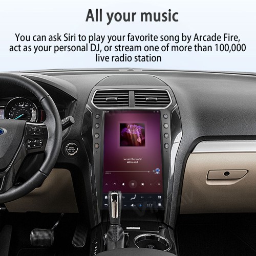 ViKNAV 14.4 Inch Android For Ford Explorer 2011-2019 Car Radio Multimedia DVD Player Qualcomm Snapdragon GPS Navigation Carplay Stereo Tape Recorder Head Unit