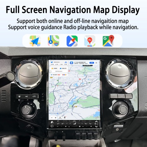 VIKNAV 12.1 Inch Android Car Radio For Ford F250 F350 F450 F650 2013-2016 Multimedia Player Carplay Screen GPS Navigation Car Stereo Head Unit Black
