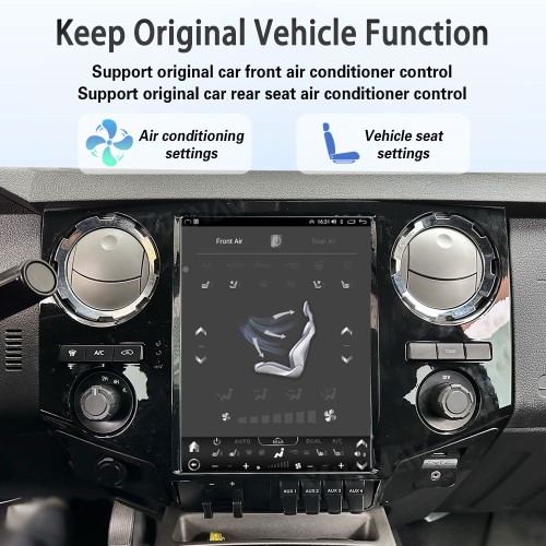 VIKNAV 12.1 Inch Android Car Radio For Ford F250 F350 F450 F650 2013-2016 Multimedia Player Carplay Screen GPS Navigation Car Stereo Head Unit Black