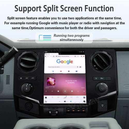 ViKNAV 12.1 Inch Android Car Radio For Ford F250 F350 F450 F650 2009-2014 Multimedia Player Carplay Screen GPS Navigation Car Stereo Head Unit