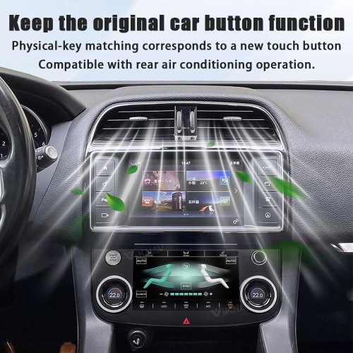 Viknav 10 Inch Car Climate Control Replacement for Jaguar XE XF XEL F-Pace 2015-2020 Touch Screen AC Control Panel