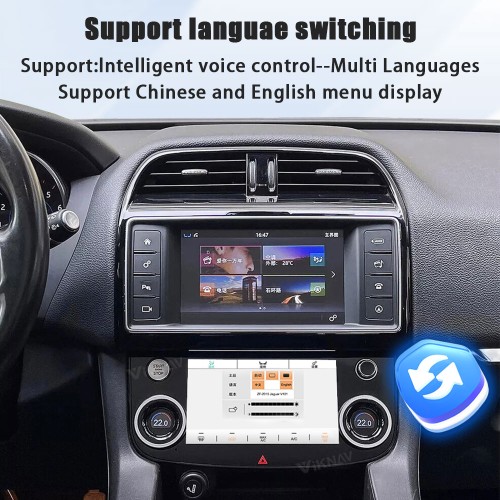 Viknav 10 Inch Car Climate Control Replacement for Jaguar XE XF XEL F-Pace 2015-2020 Touch Screen AC Control Panel