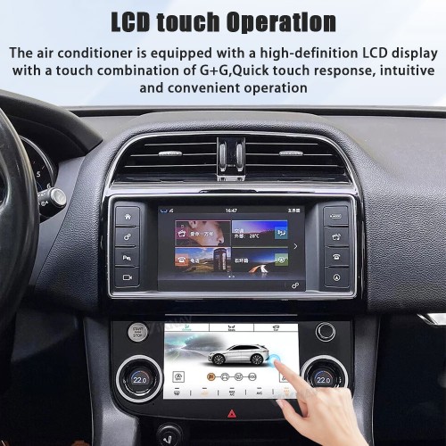 Viknav 10 Inch Car Climate Control Replacement for Jaguar XE XF XEL F-Pace 2015-2020 Touch Screen AC Control Panel
