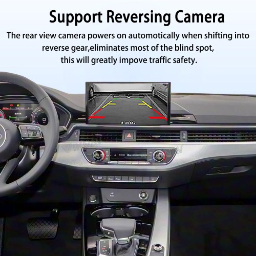 Viknav Linux Interface Box for AUDI A3 A4 A5 Q3 Q5 2019-2023 Wireless CarPlay Decoder Android Auto GPS Navigatipn Original Car Radio Screen