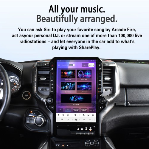 VIKNAV 14.4 Inch Android Car Stereo for Dodge Ram 2019 2020 2021 2022 2023 2024 Wireless CarPlay Android Auto GPS Navigation