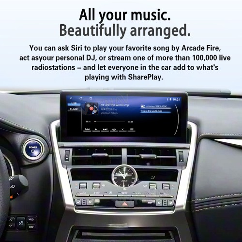 Viknav Android 13 Interface Box for Lexus NX 2018-2021 Wireless CarPlay Decoder Android Auto GPS Navigation  Original Car Radio Screen