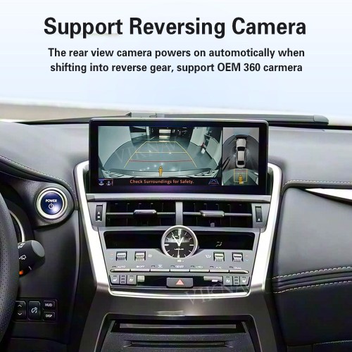 Viknav Android 13 Interface Box for Lexus NX 2018-2021 Wireless CarPlay Decoder Android Auto GPS Navigation  Original Car Radio Screen