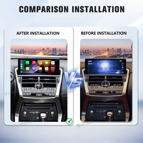 Viknav Android 13 Interface Box for Lexus NX 2018-2021 Wireless CarPlay Decoder Android Auto GPS Navigation  Original Car Radio Screen