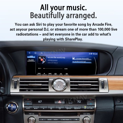 Viknav Android 13 Interface Box for Lexus LS 2013-2023 Wireless CarPlay Decoder Android Auto GPS Navigation  Original Car Radio Screen