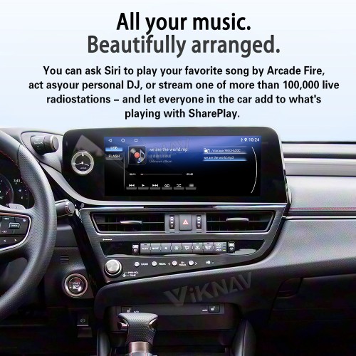 Viknav Android 13 Interface Box for Lexus ES 2018-2023 Wireless CarPlay Decoder Android Auto GPS Navigation  Original Car Radio Screen