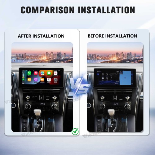 Viknav Android 13 Interface Box for Lexus LM 2018-2020 Wireless CarPlay Decoder Android Auto GPS Navigation  Original Car Radio Screen