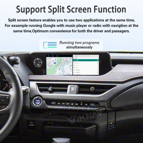 Viknav Android 13 Interface Box for Lexus UX 2019-2022 Wireless CarPlay Decoder Android Auto GPS Navigation  Original Car Radio Screen