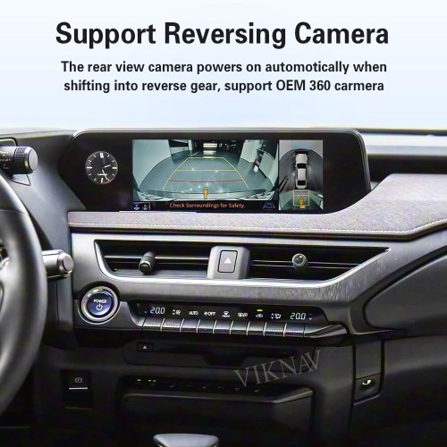 Viknav Android 13 Interface Box for Lexus UX 2019-2022 Wireless CarPlay Decoder Android Auto GPS Navigation  Original Car Radio Screen