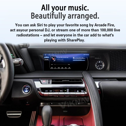 Viknav Android 13 Interface Box for Lexus LC500 2018-2022 Wireless CarPlay Decoder Android Auto GPS Navigation  Original Car Radio Screen