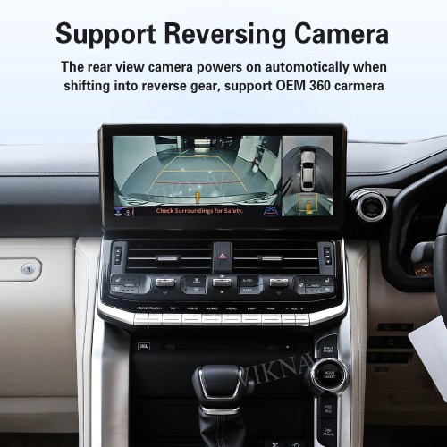 Viknav Android 13 Interface Box for Toyota LC300 LC300 2022-2024 Wireless CarPlay Decoder Android Auto GPS Navigation Original Car Radio Screen