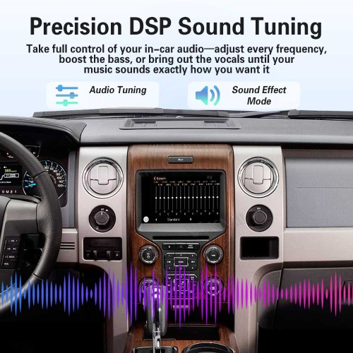 Viknav Linux Interface Decoder Box for Ford F150 Raptor 2013 2014 Wireless CarPlay Android Auto GPS Navigation Original Car Radio Touch Screen