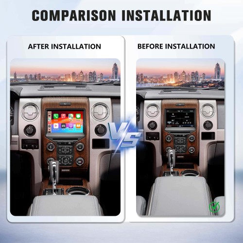 Viknav Linux Interface Decoder Box for Ford F150 Raptor 2013 2014 Wireless CarPlay Android Auto GPS Navigation Original Car Radio Touch Screen