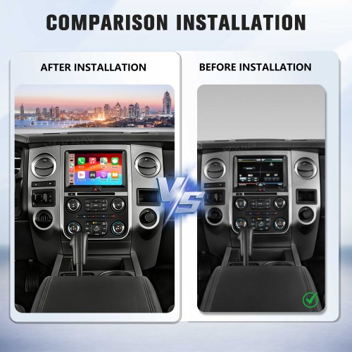 Viknav Linux Interface Decoder Box for Ford Expedition 2011-2016 Wireless CarPlay Android Auto GPS Navigation Original Car Radio Touch Screen