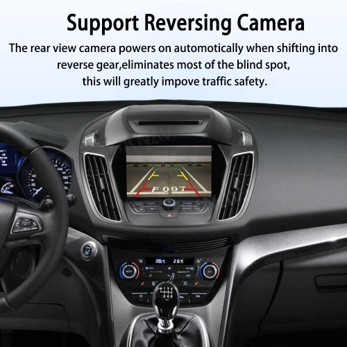 Viknav Linux Interface Decoder Box for Ford C-Max 2013-2015 Wireless CarPlay Android Auto GPS Navigation Original Car Radio Touch Screen