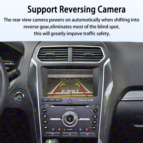 Viknav Linux Interface Decoder Box for Ford Explorer 2011 - 2016 Wireless CarPlay Android Auto GPS Navigation Original Car Radio Touch Screen