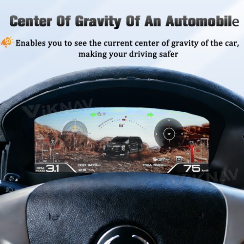 Viknav 15 Inch Linux System Digital Dashboard Instrument Cluster for Cadillac Escalade 2007-2014 stereo unit